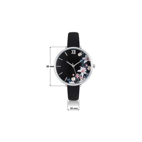 KIMOMT Siyah Basit Detaylar KIMOMT Kadın Kol Saati