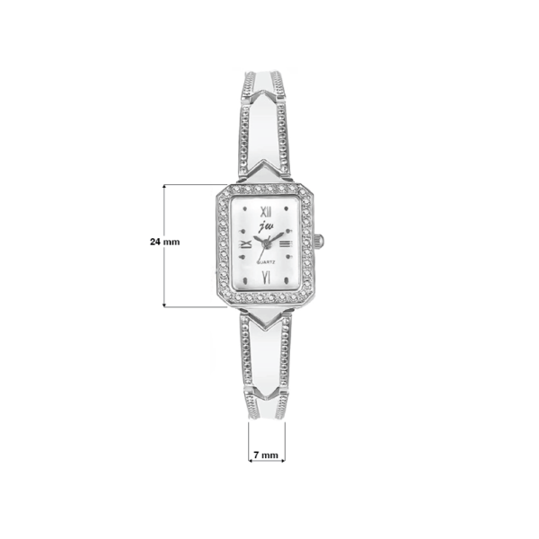 Avaner Kadın Kol Saati Gümüş ve Pembe Altın Takım